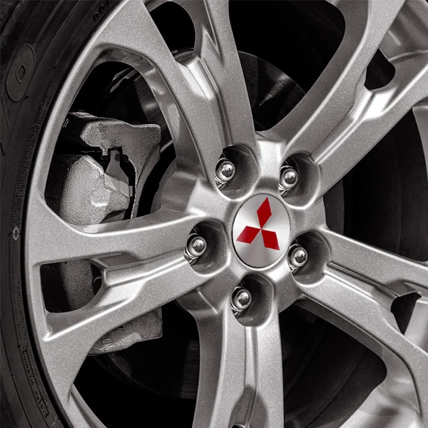 4pcs 56/60mm Cars Hub Caps Car Wheel Center Caps Hubcap Sticker Tire Hub Cover For Mitsubishi Ralliart Space Star Lancer Eclipse