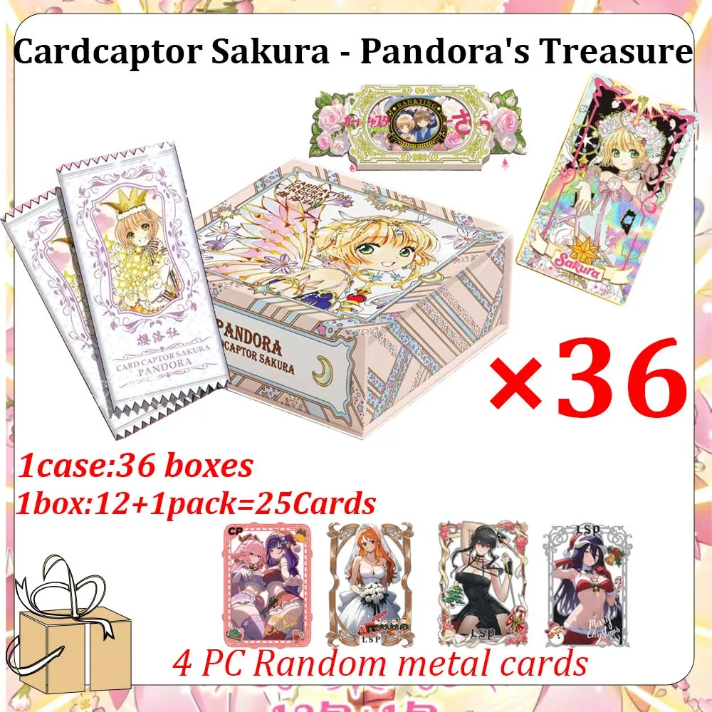 New Cardcaptor Sakura Cards Pandora's Treasure Anime Figure Collection Cards Board Games Hobby Game Toys For