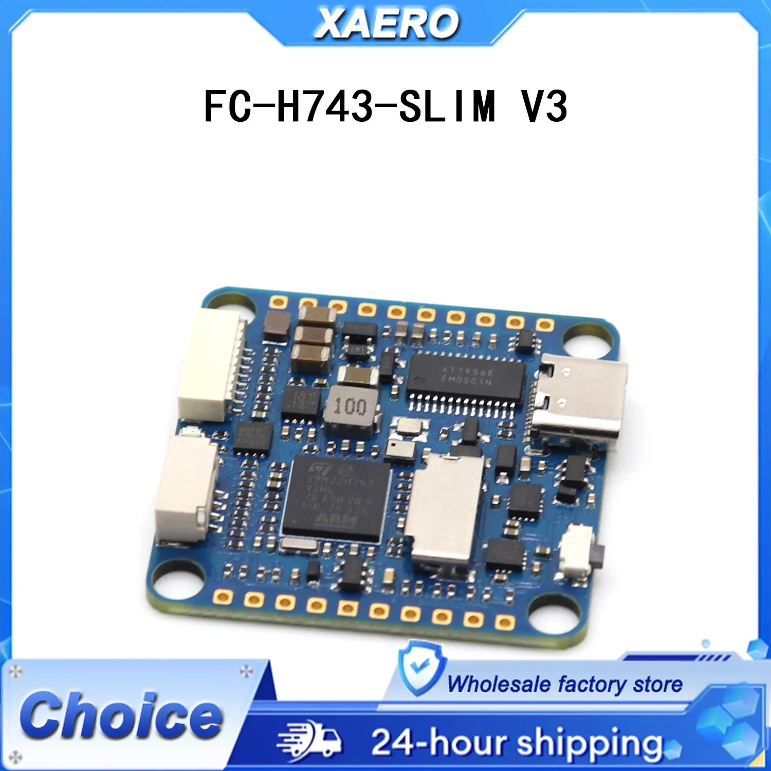 H743 SLIM V3 Flight Controller - Supports 8S Power & ArduPilot/BetaFlight/INAV, All-in-One FC for Ultimate FPV & UAV