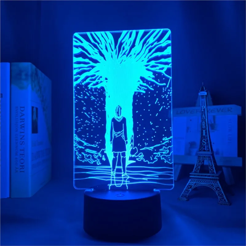 Lámpara 3d Attack on Titan Path Light para decoración de dormitorio, regalo para niños, Attack on Titan LED Night Light Path