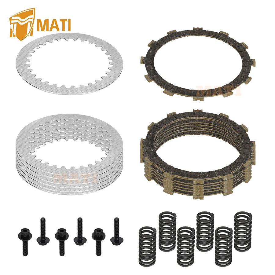 Clutch Friction Steel Plates Spring Bolt For Yamaha YZ250 2002-2024 YZ250F2 2015 O.E.M# 3XK-16321-00-00 4X7-16325-00-00