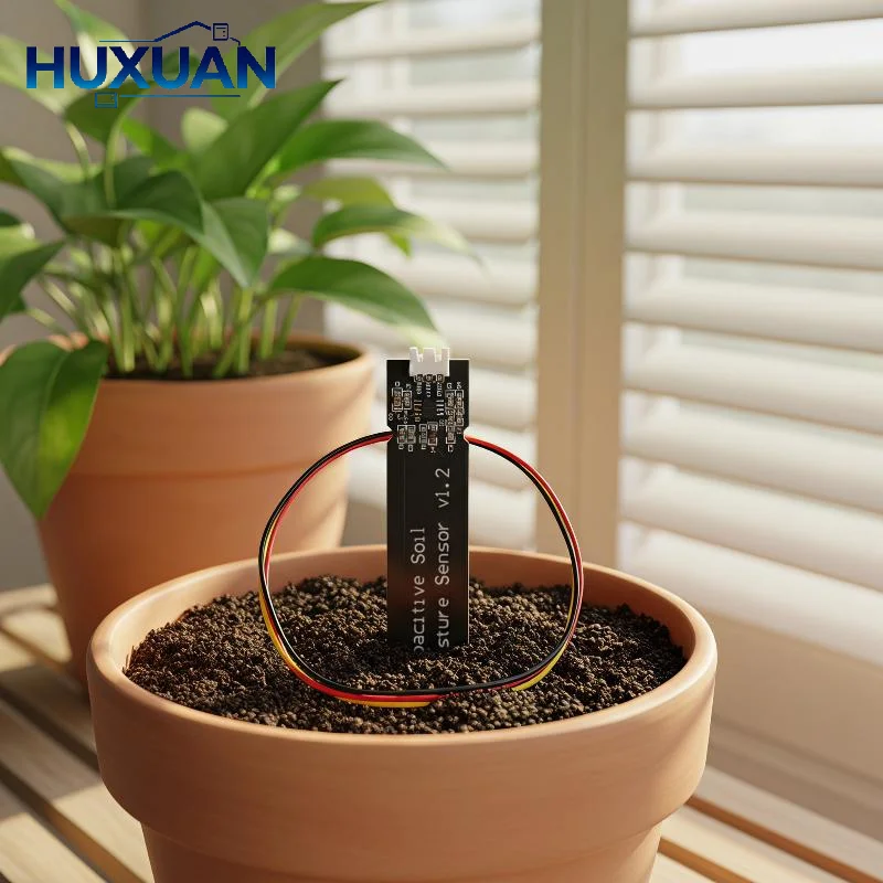 3 Sets V1.2 Capacitive Soil Moisture Sensor Module, Corrosion‑Resistant Wide Voltage Wire For Garden Plant Monitoring