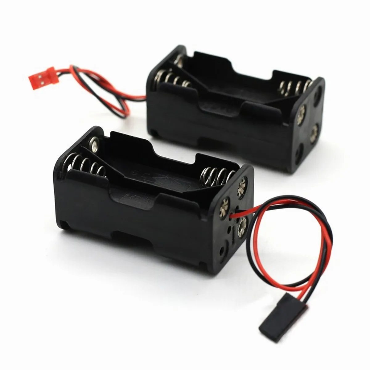 2pcs 6V 4xAA Battery Holder JST JR for For RC Aircraft Car Boat Aircraft Quadcopter