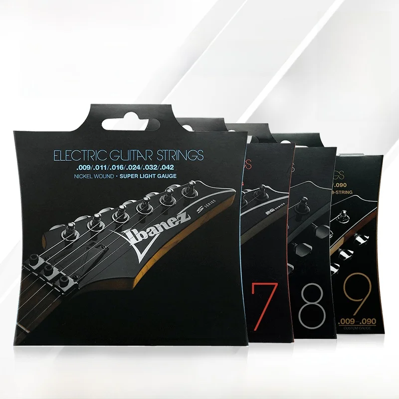 Cuerdas para Guitarra Eléctrica Ibanez, Hechas de Níquel, Juego de 6 Cuerdas, 7 Cuerdas, 8 Cuerdas, 9 Cuerdas, Cuerdas para G...