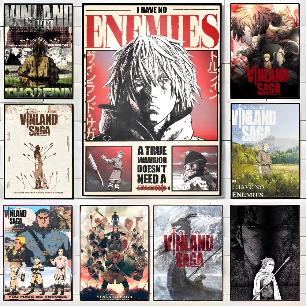 epic anime V-Vinland Saga Poster Wall Art Print Decorative Mural Home Decor Gift Unframed