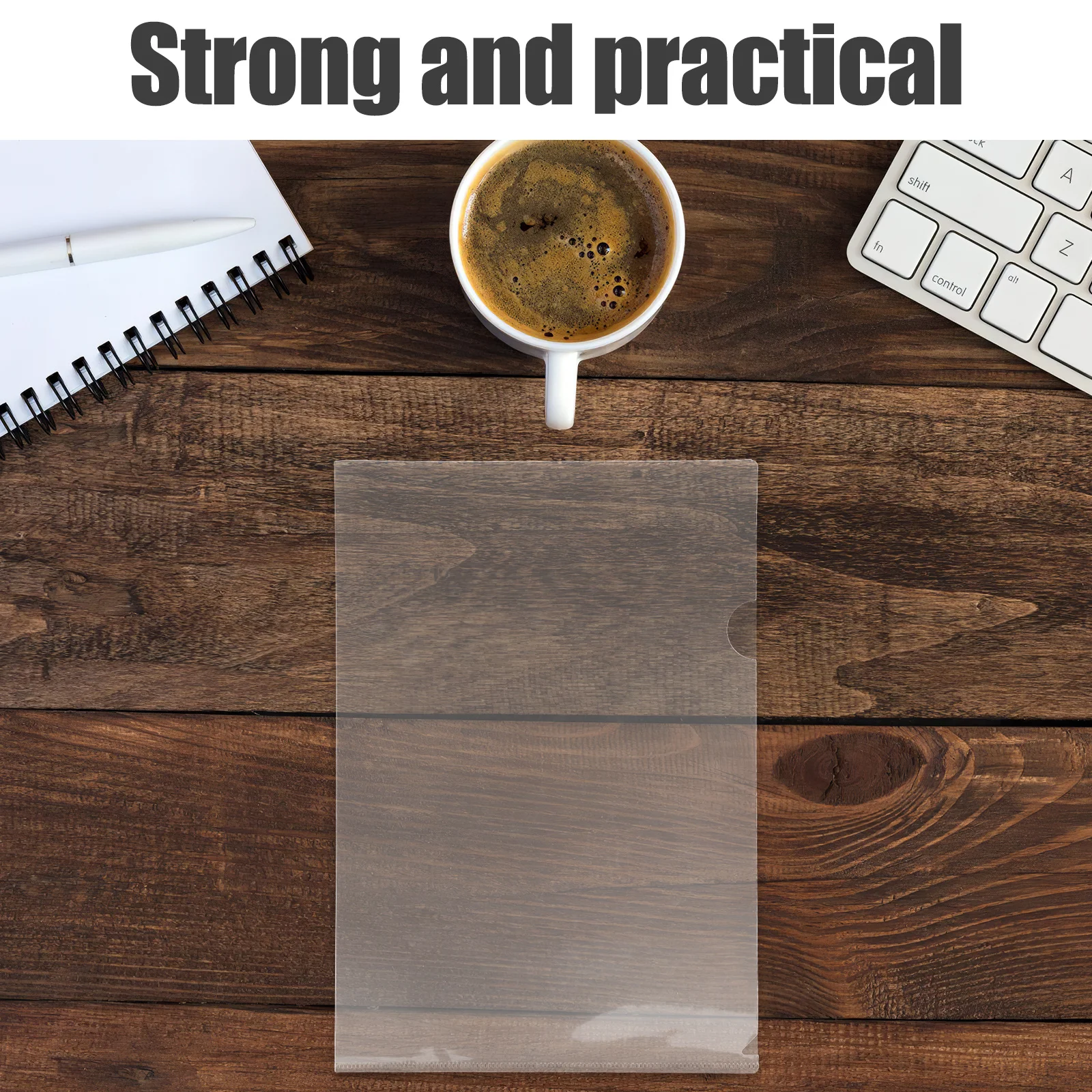 

24Pcs Transparent File Folders A4 L-Shaped Plastic Document Holders Clear Pocket Sleeves for Office School Business Travel Paper