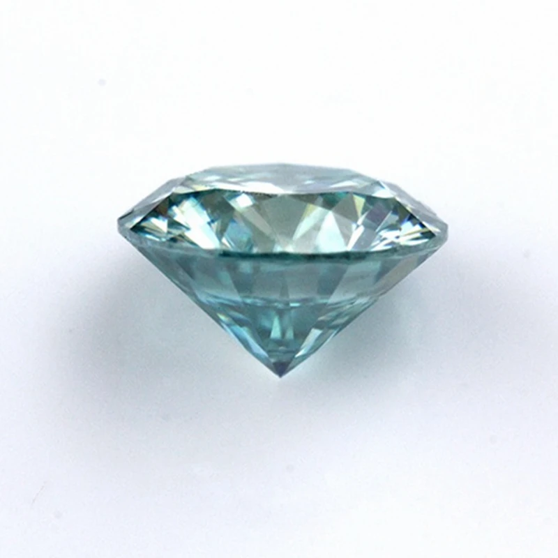 Zertifizierter Großhandel für blaue Moissanit-Diamanten im Brillantschliff, lose Moissanit-Edelsteine für Schmuck mit Gutachten – Detail 2