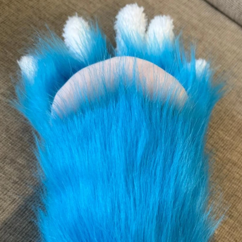 Handmade Furry Paw Gloves Cosplay Costumes Cat Sheep Claw Rabbit Fursuit Animal Claw Cute Furry Animal Claw Cat Claw Gloves