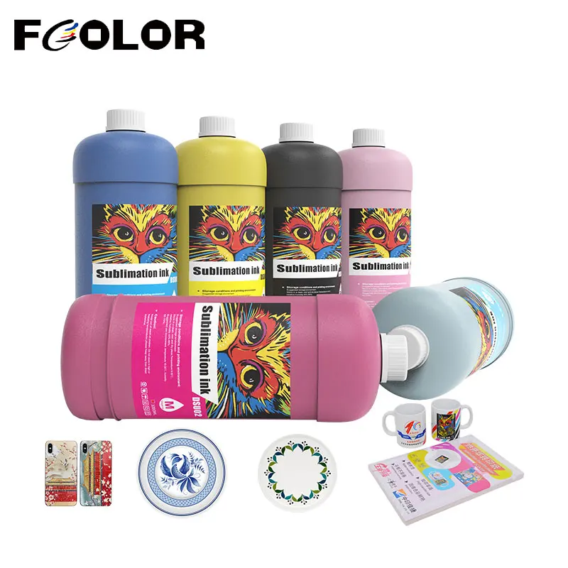 Fcolor 500ml Sublimation Ink for Epson Desktop Sublimation Printer Dye Sublimation Ink Heat Press Transfer on Mugs T-Shirt