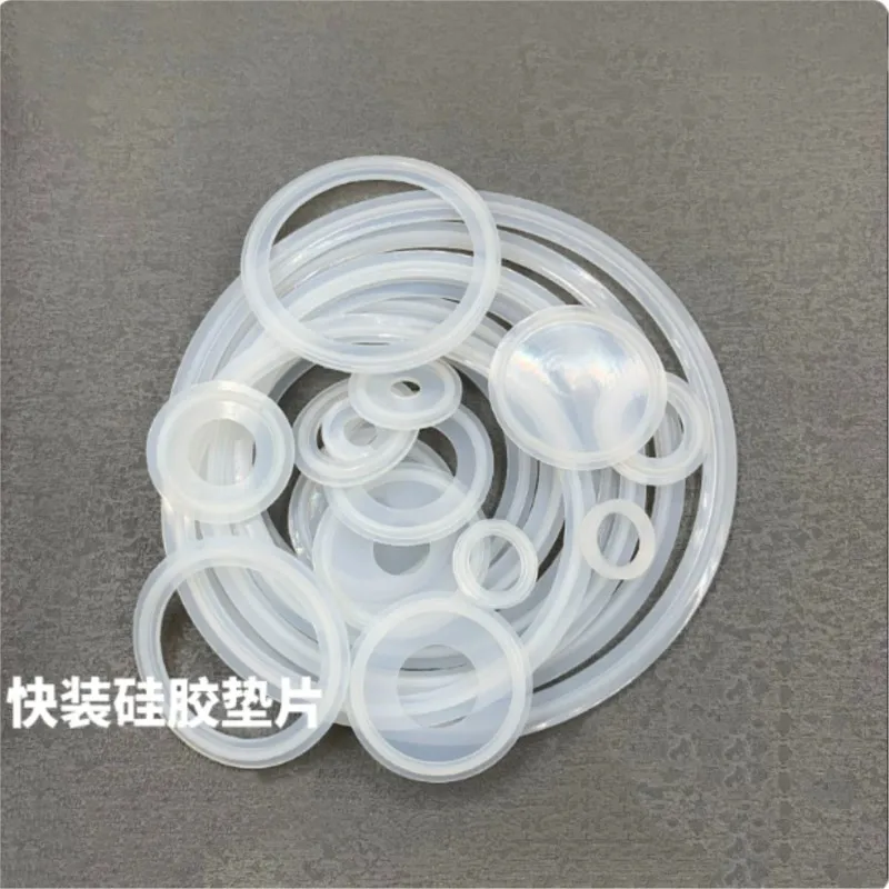 1/2/5pcs Sanitary Quick Clamp Silicone Gasket Tri Clamp Ferrule Seal O Ring Quick Connect Gasket for Sanitary Pipe Fittings