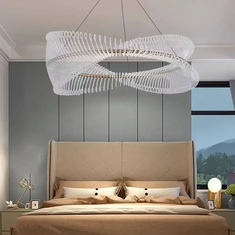 AZ التصميم الحديث الثريات الإضاءة غرفة المعيشة الطعام بريق الشمال الثريا المنزل مصباح معلق أضواء Led بسيطة الإنارة