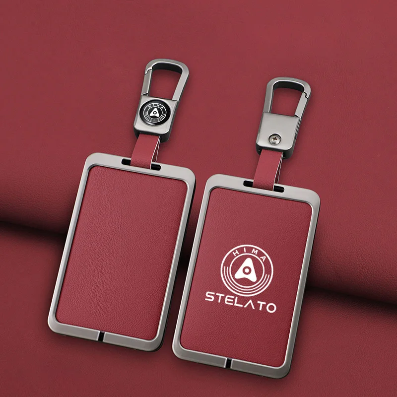 

Zinc Alloy Car Smart Remote Key Case Cover for STELATO S9 UItra Max HIMA 2024 Card NFC Keyless Keychain Accessories