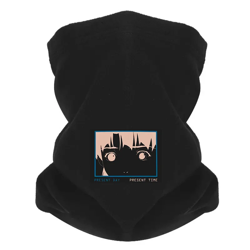 Eyes,hair,face,time,present day. Men Outdoor Scarf Mask Neck Gaiter Hat Women cap Headgear Windproof Keep Warm Winter Multifunct