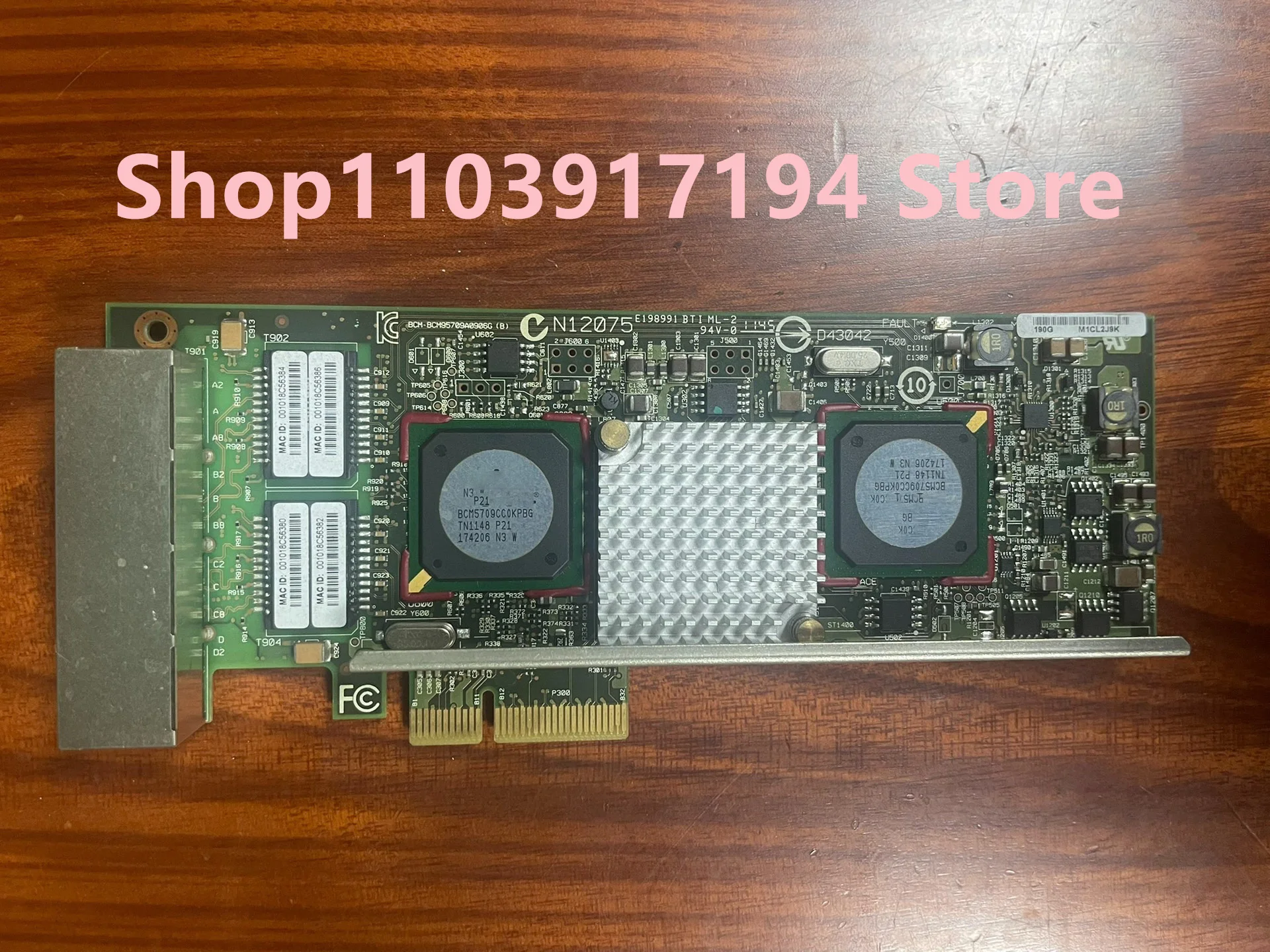 

FOR DELL BCM5709C 0R519P PCIE X4 Four-port gigabit network card