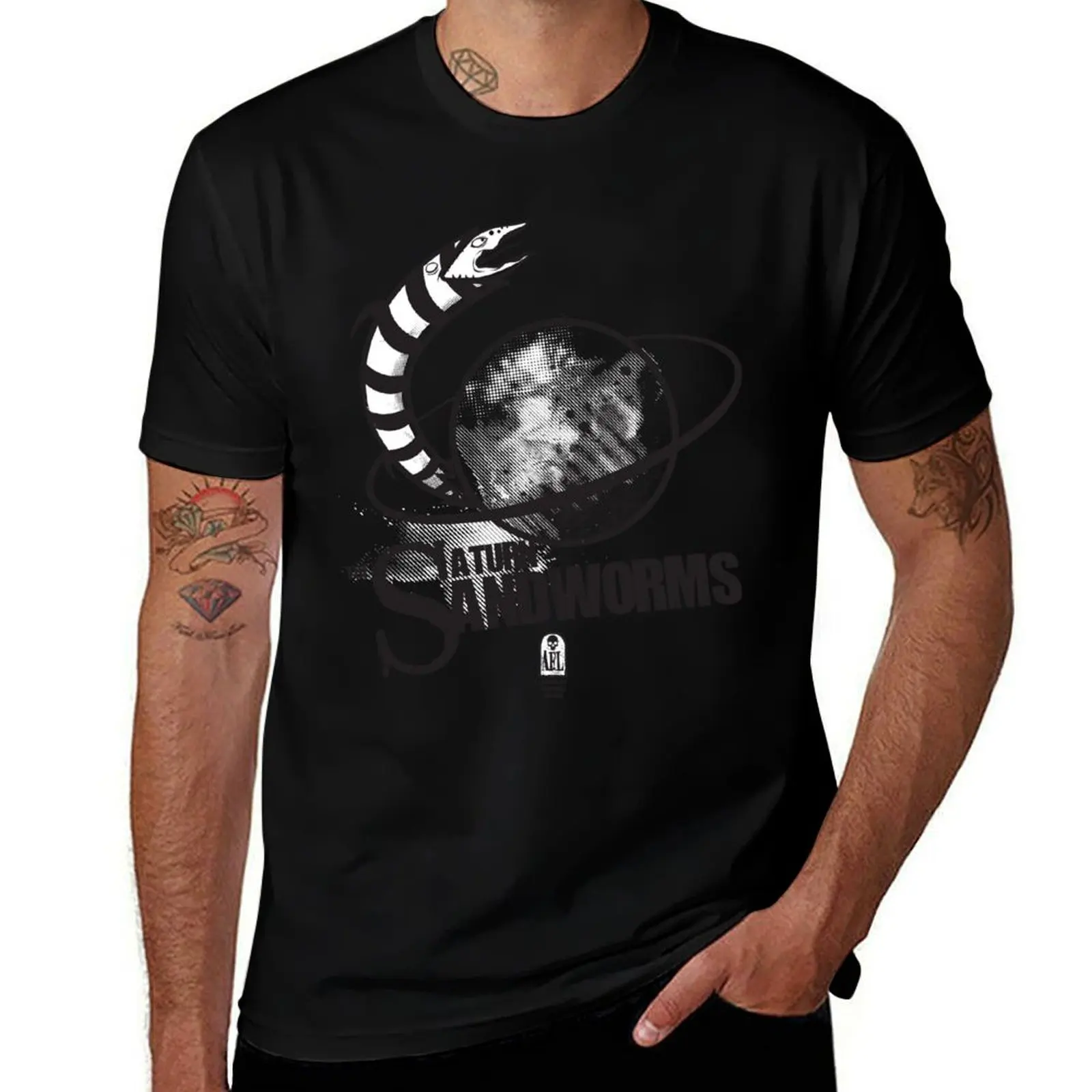 Afterlife All-Stars: The Saturn Sandworms T-Shirt Casual Loose Short Sleeve Tee for Men
