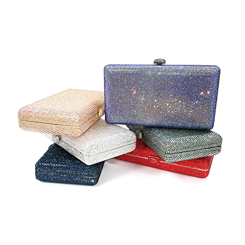 

Luxury Crystal Evening Bag Women Sparkling Rhinestone Clutch Purse Elegant Party Prom Handbag