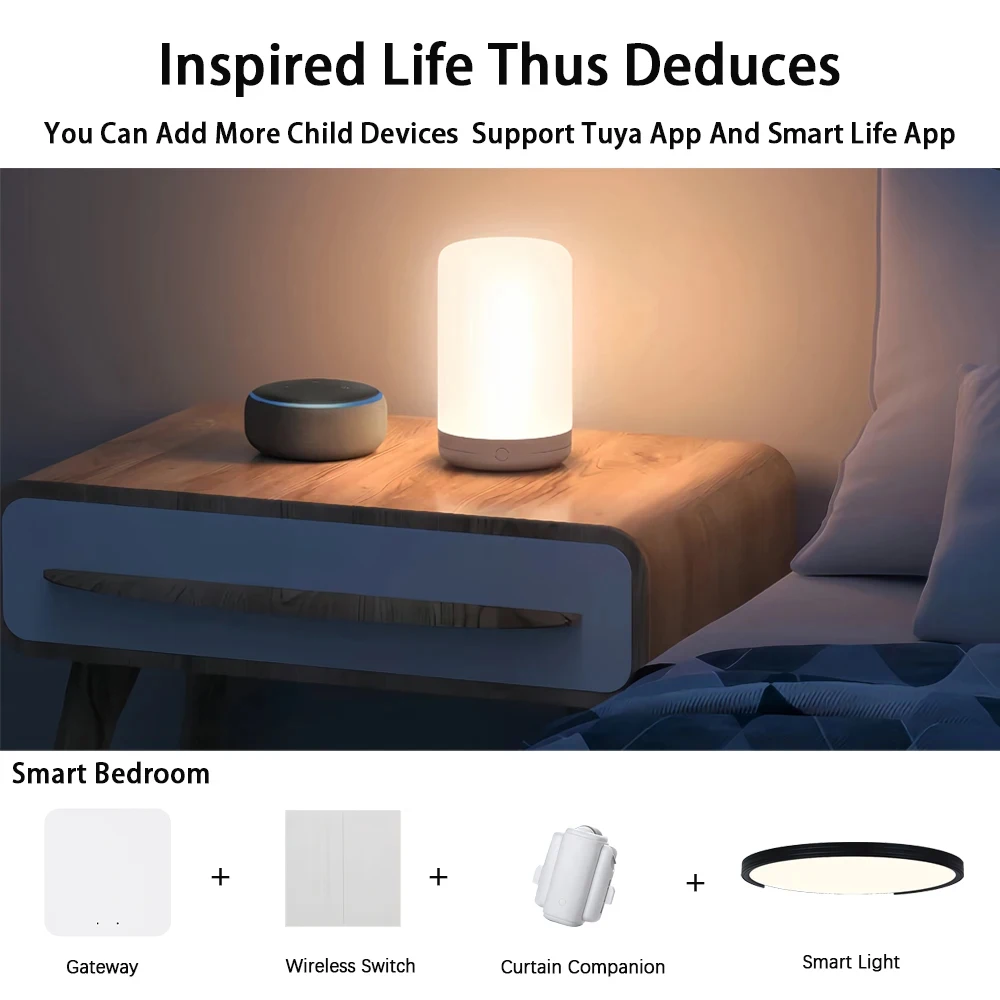 Tuya eWelink Zigbee 3.0 Gateway Hub Bluetooth Smart Home Wireless Bridge Smart Life APP Remote Control Works with Alexa Google