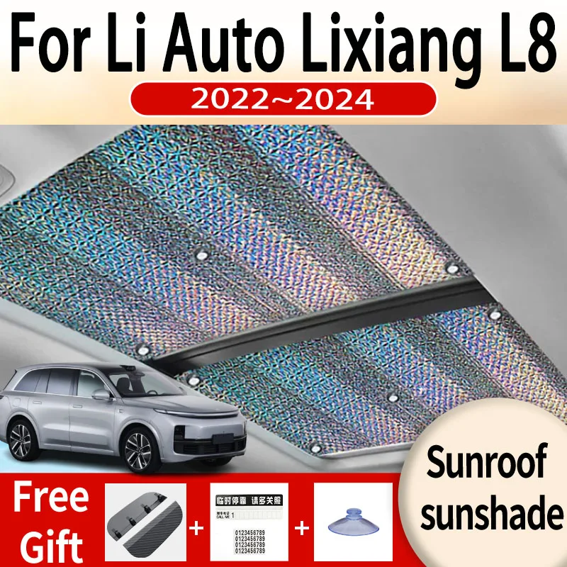 

For Li Auto Lixiang L8 2022 2023 2024 New Car Sunroof Sunshade Panoramic Windshield Sunshade Anti-ultraviolet Auto Accessories