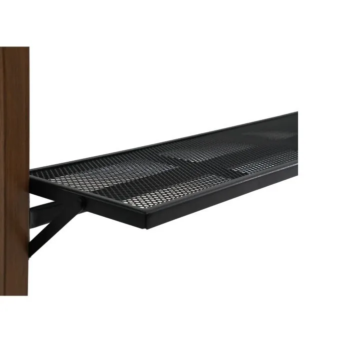 Instalasi barbekyu rumah di taman, tenda kecil, oven luar ruangan, kanopi pelindung matahari dan hujan, besi tempa