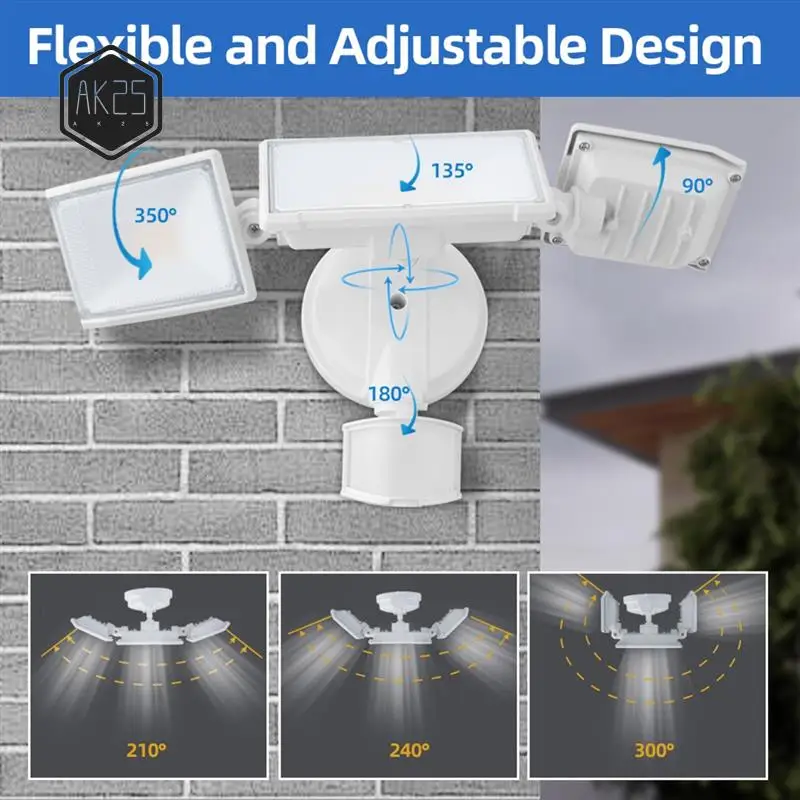 

AK25-70W 7000LM LED Motion Sensor Outdoor Lights, Flood Lights Outdoor , Lights For Outside, House, Garage, Yard