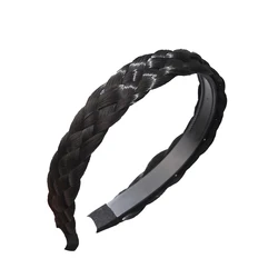 Lazy Wig Twist Braid Headbands Bohemia Weaving Hair Hoop Women Hair Band Headdress Women Head Hoop Bridal Hair Accessories