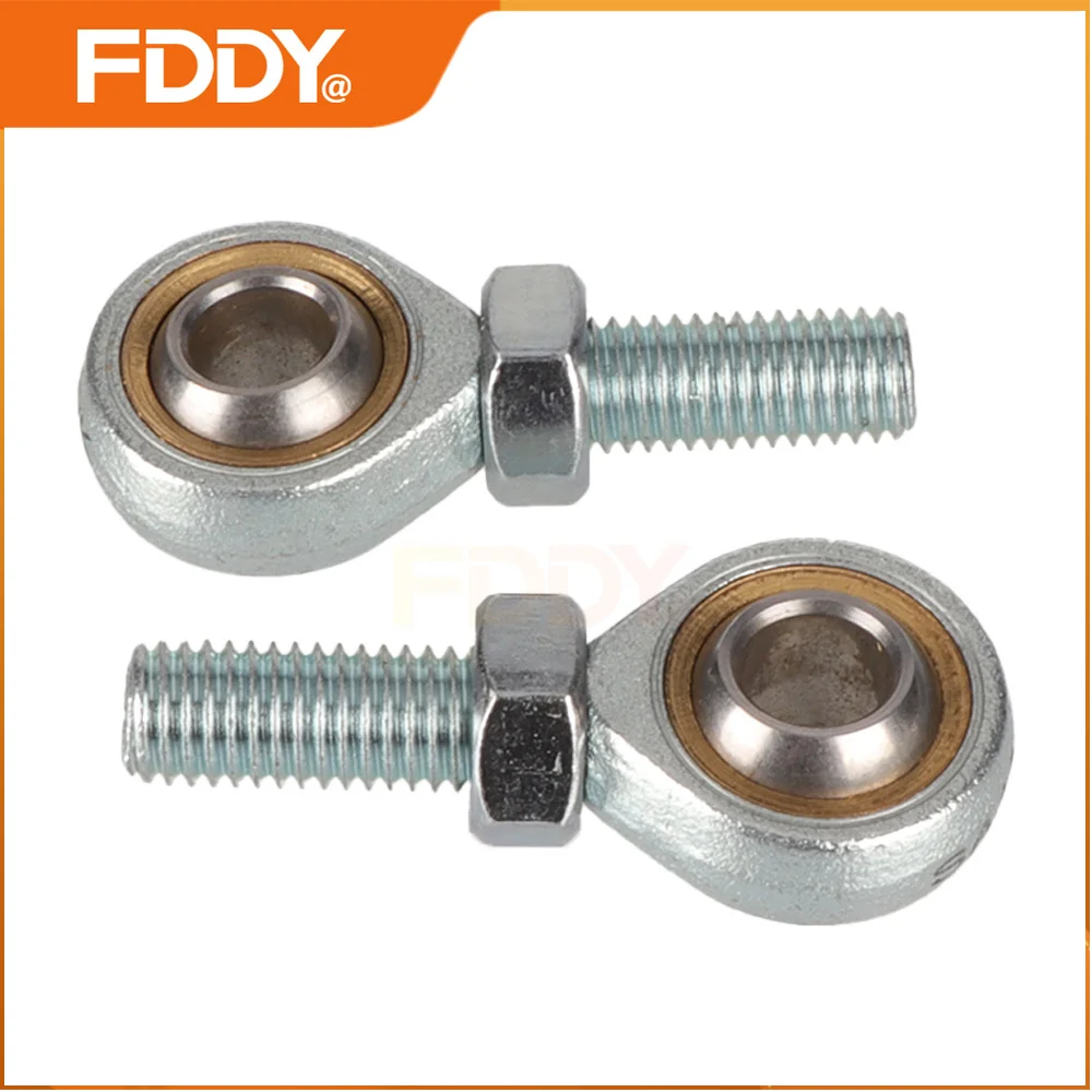 

FDDY 2 pcs SA12T/K M12x1.75 Steering Tie Rod Ends Ball Joint Bearing With Jam Nuts M12*1.75 Male Right Hand Thread