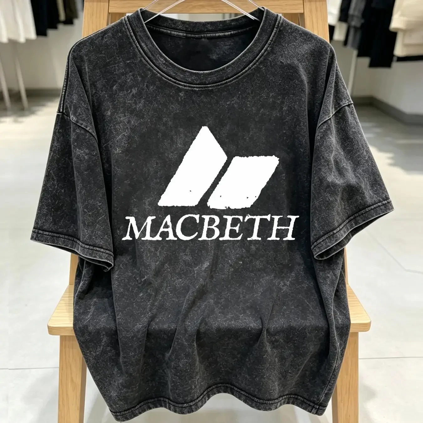 washed T Shirt NEW BEST TO BUY Macbeth Grunge Dark Retro Classic Premium vintage Washed fashion homme Versatile Breathable