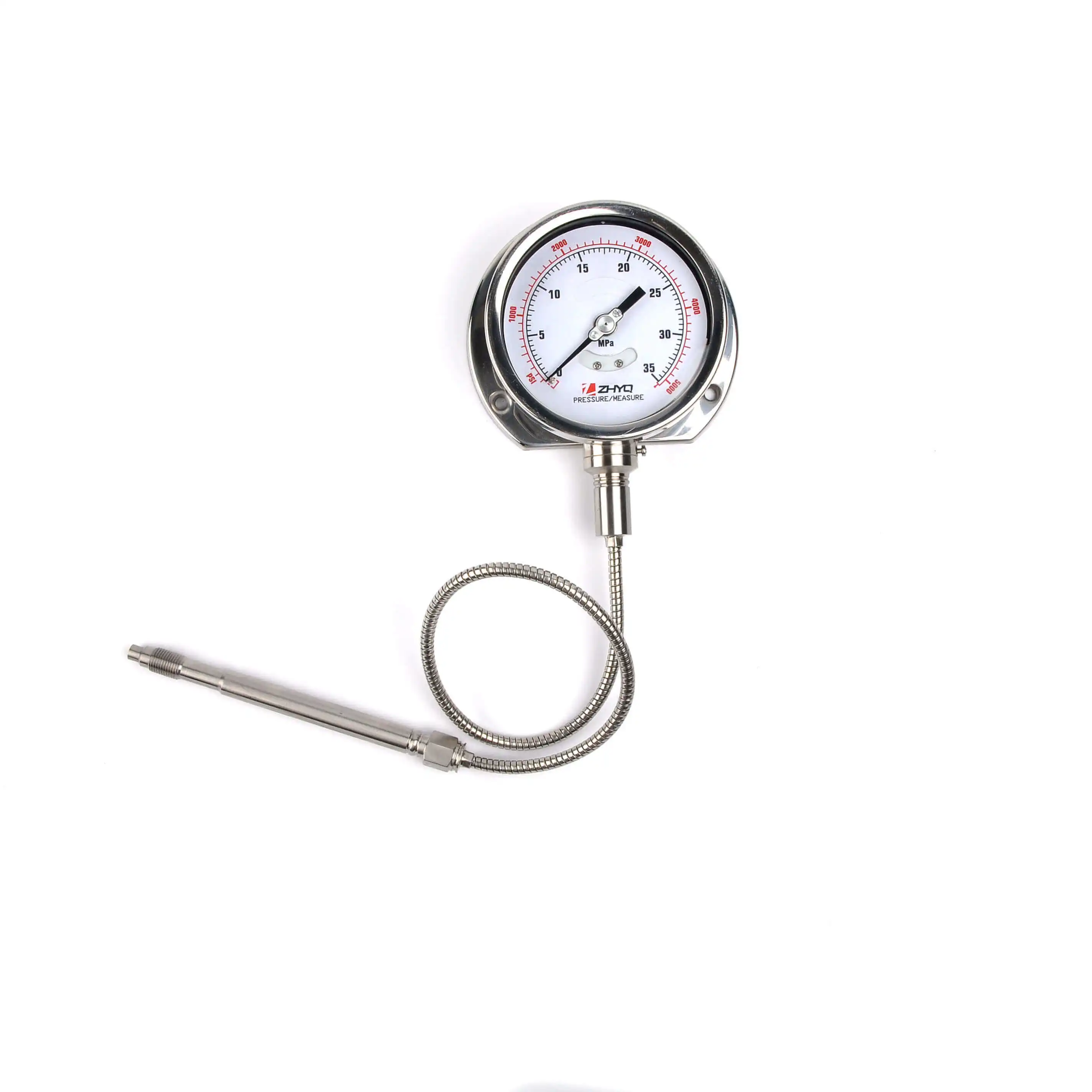 High Quality 100mm Flexible Rod High Temperature Melt Pressure Gauge