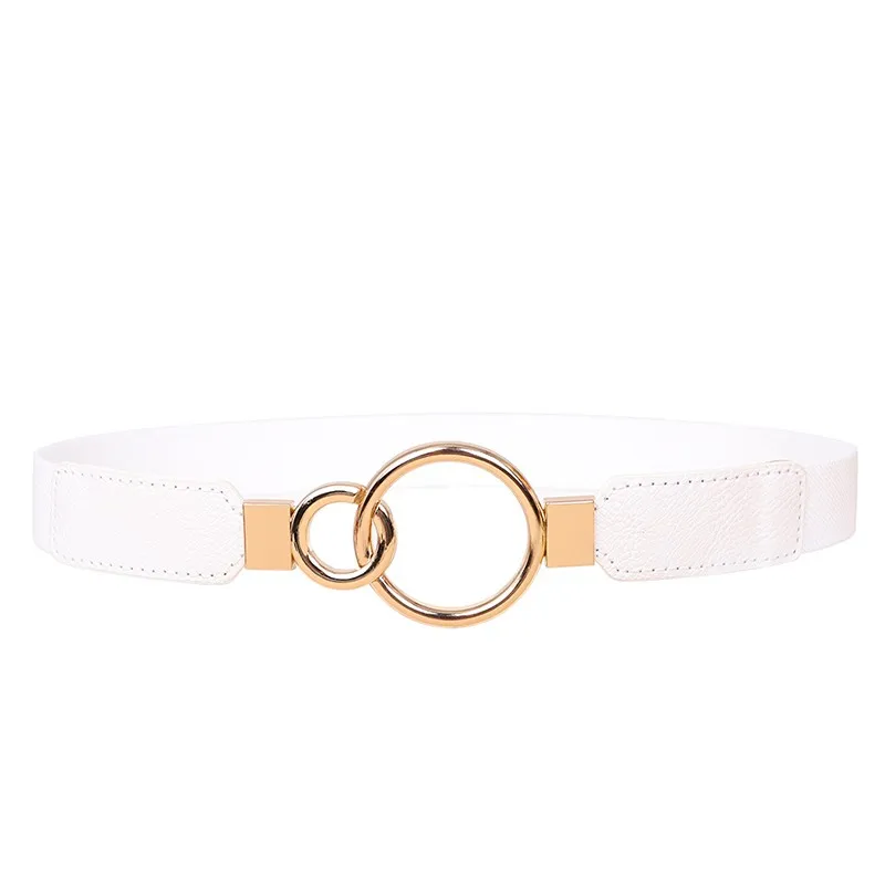 حزام المرأة الديكور نمط جديد يقترن مع تنورة فستان أحزمة الخصر الأحمر الأبيض Cummerbunds جميل مطاطا أسود رقيقة غطاء الخصر #1