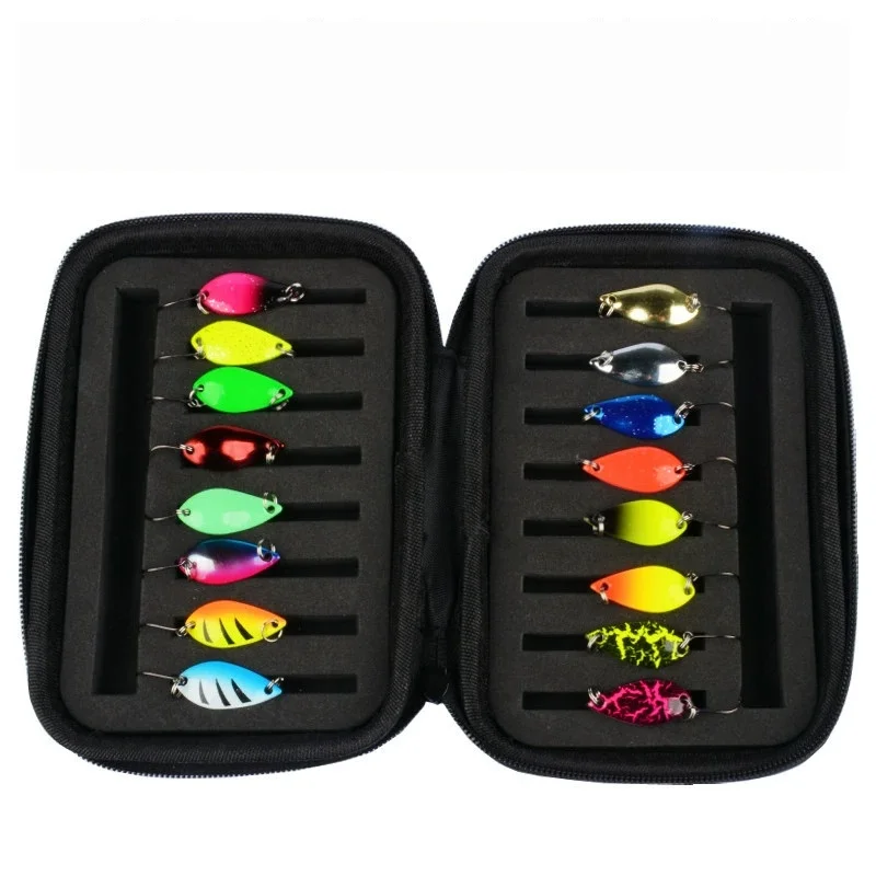 16pcs Metal Spinner Spoon Lure Kit Hard Bait Tackle with High-Strength Hooks for Bass Pike Trout Freshwater/Saltwater Fishing view 6