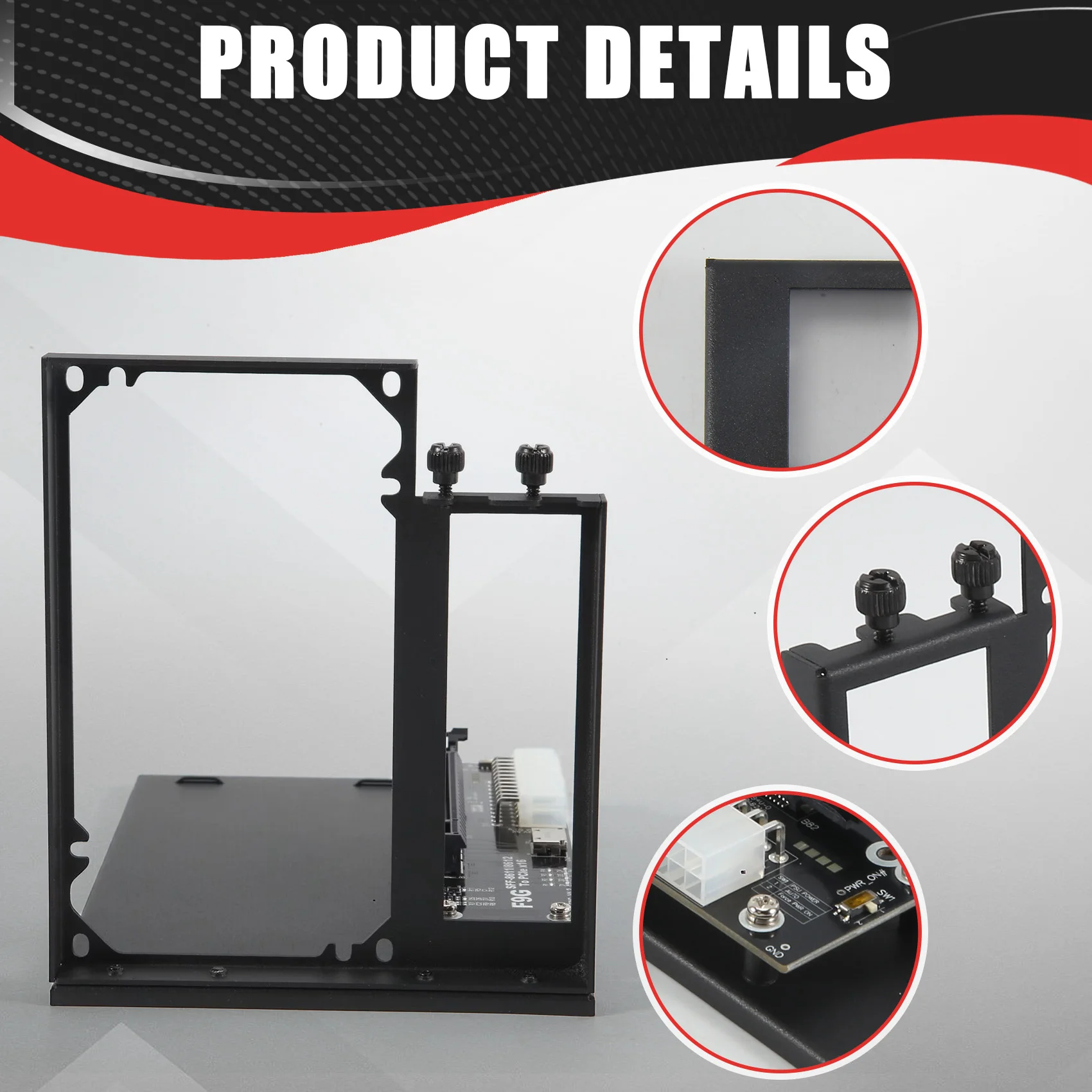 B21B F9G OCuLink Interface External Graphics Card Expansion Dock ATX Type Open PCIe4.0 64Gbps High-Speed Data Transfer