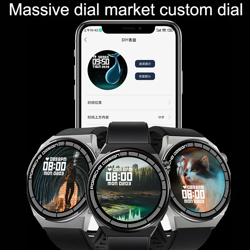 For Huawei Xiaomi GT8 Pro Smart Watch Men HD Screen Heart Rate Tracker Bluetooth Call IP67 Waterproof SmartWatch 2023 PK GT3 PRO