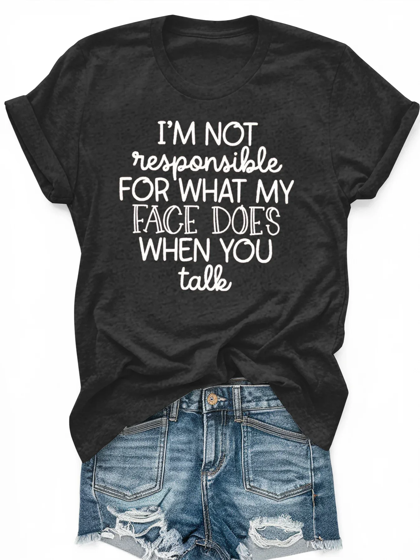 

Women's large-size printed short-sleeved T-shirt, loose and casual, soft, comfortable and breathable, outdoor sports