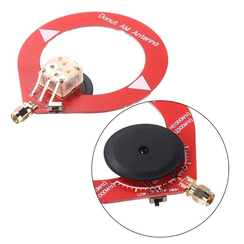 Donut Antenna MW/SW MW Shortwave Antenna 4MHz-24MHz 500kHz-2000kHz Small Donut Antenna No Burrs for Radio Antenna Dropship