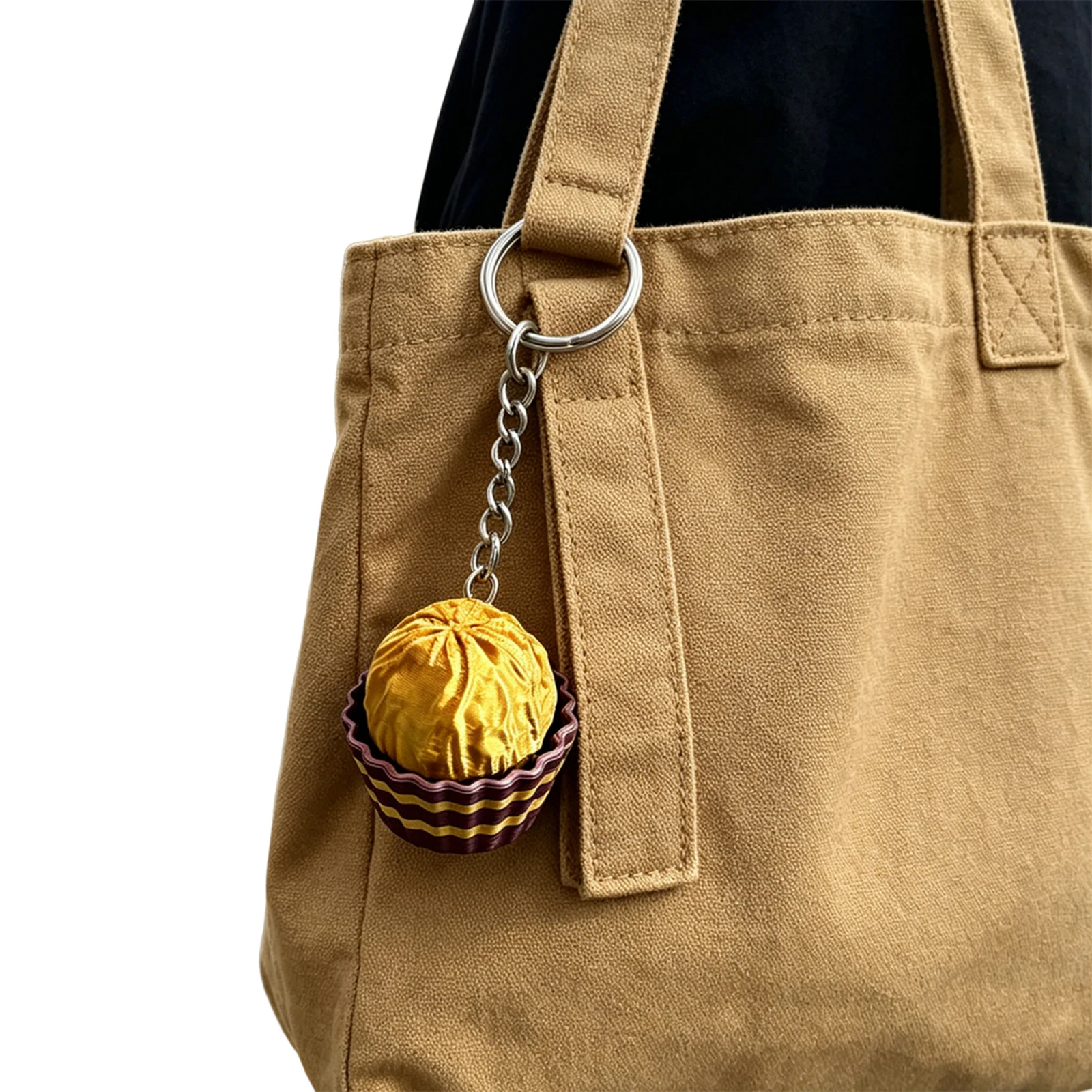 Chocolate Cupcake Fidget Keychain for Stress Relief