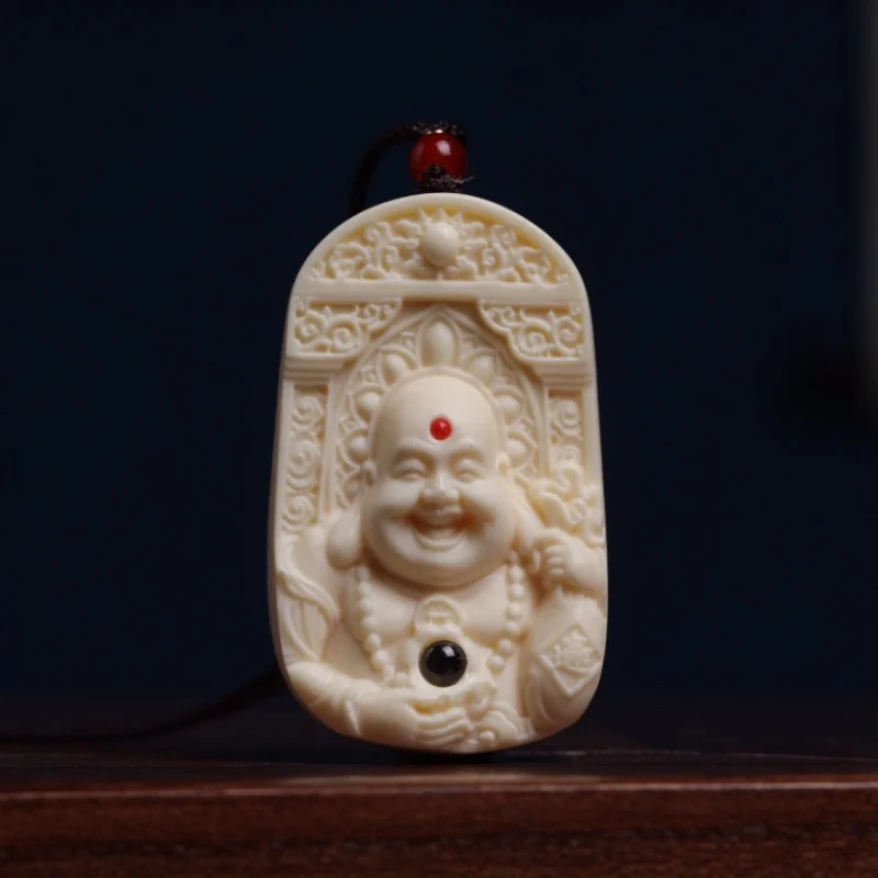 

Factory Direct Supply Ivory Nut Good Luck Comes Projection Maitreya Neck Hanging Pendant Necklace Pendant Hand Pieces Buddha Orn