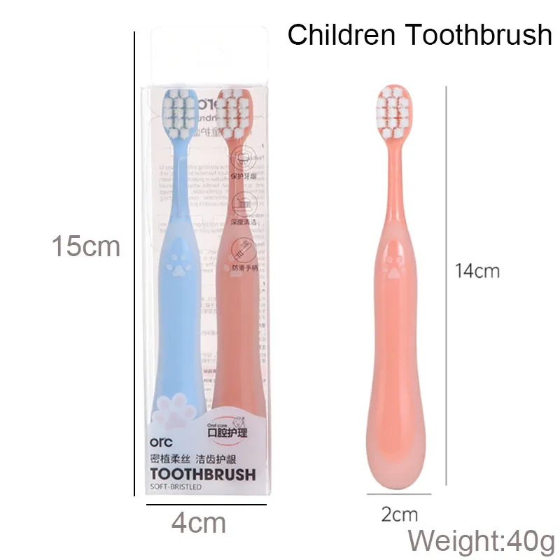 Wide Headed Soft Bristled Toothbrush Parent Child Cute Claw Design Adult Children Toothbrush Couple Set Dental Dental Clear Care