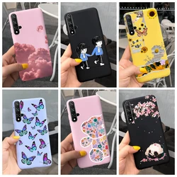 For Honor 20 Pro Case Cute Funny Black Yellow Silicone Shockproof Bumper Coque For Honor20 Honor 20 Pro 20Pro Phone Cover Funda