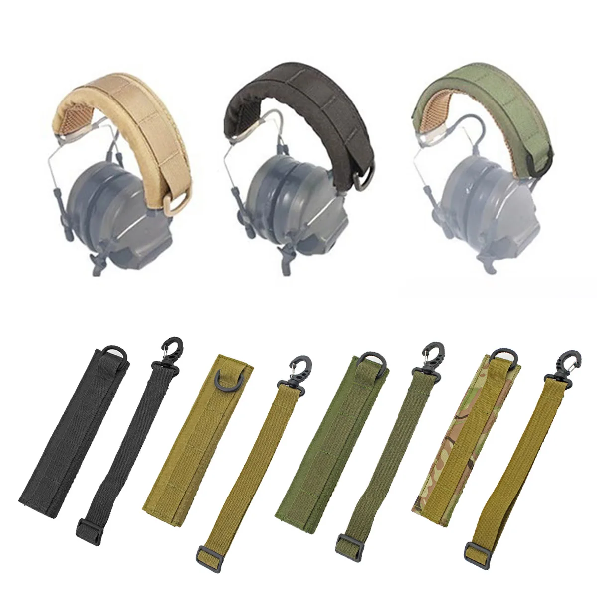 

Modular Headphone Stand Protection Cover MOLLE Tactical Call Headband Earmuff Protect Case For Shooting Hunting Accessories