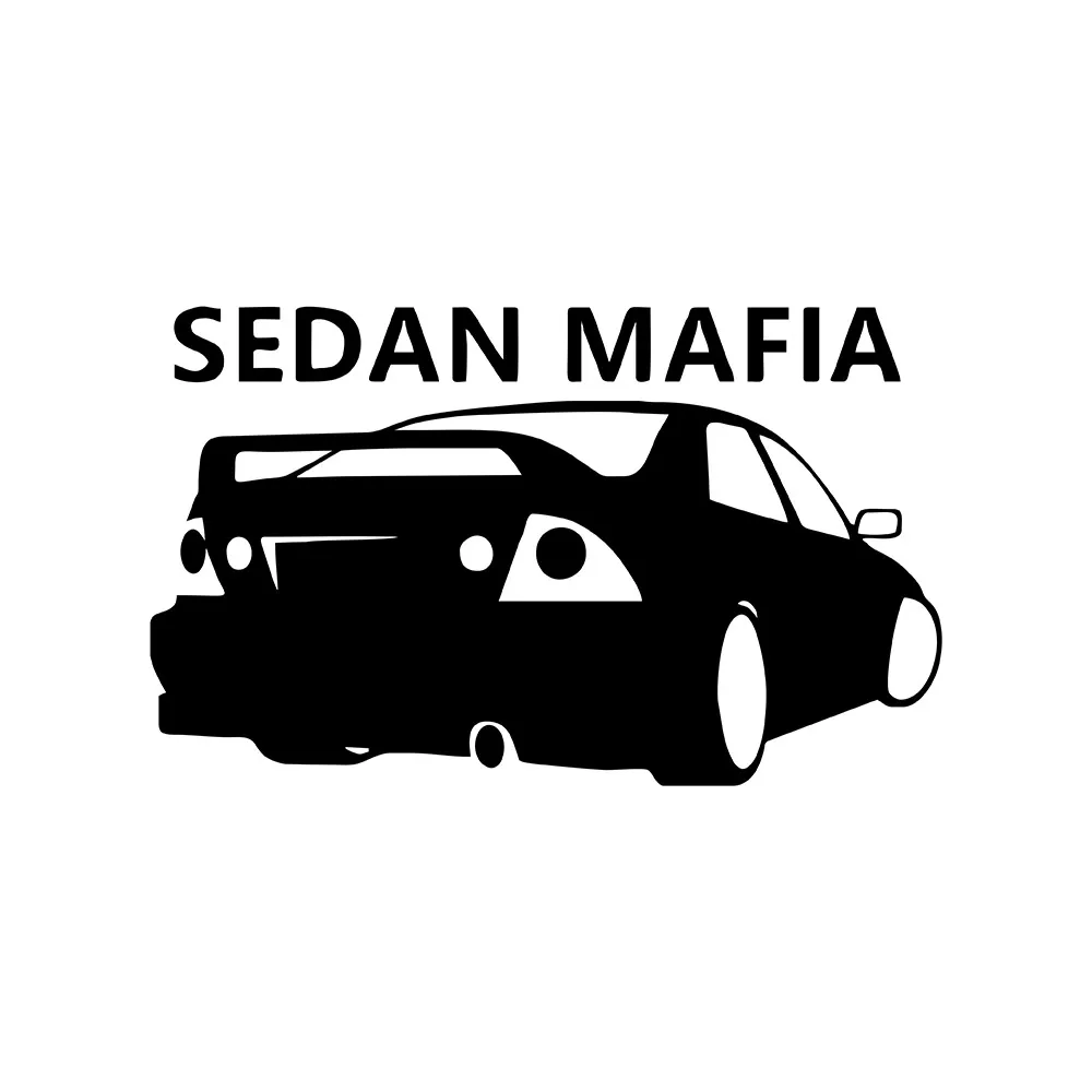 MIGNATIS - Sedan Mafia Engraved Vehicle Label Sticker Sticking Mural Art Decal For Car Window Loptop Decoration Vinyl Stickers W