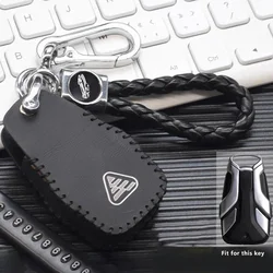 Motorcycle Leather Key Case Cover for VOGE SR4MAX SR4 MAX 350 DS900X Remote Decoration Shell Keychain Holder Fob Accessories