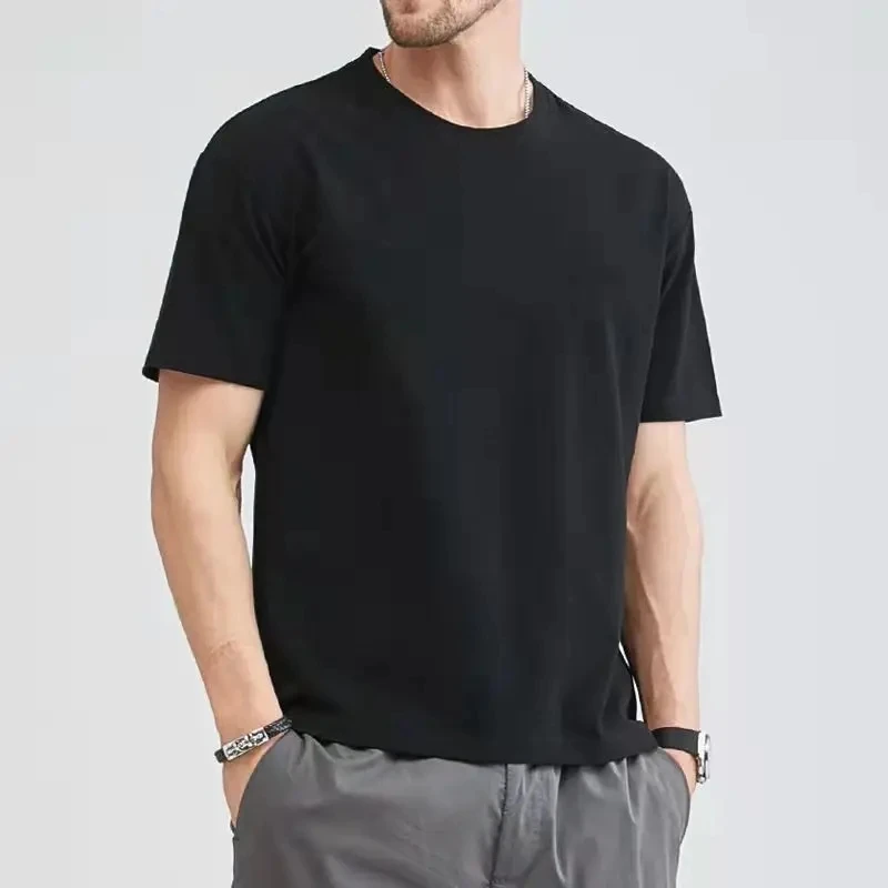 180gsm Cotton Solid Colors Blank T Shirts Mens Women Short Sleeve Daily Tees Casual Regular Fit Summer Basic O-neck Tops