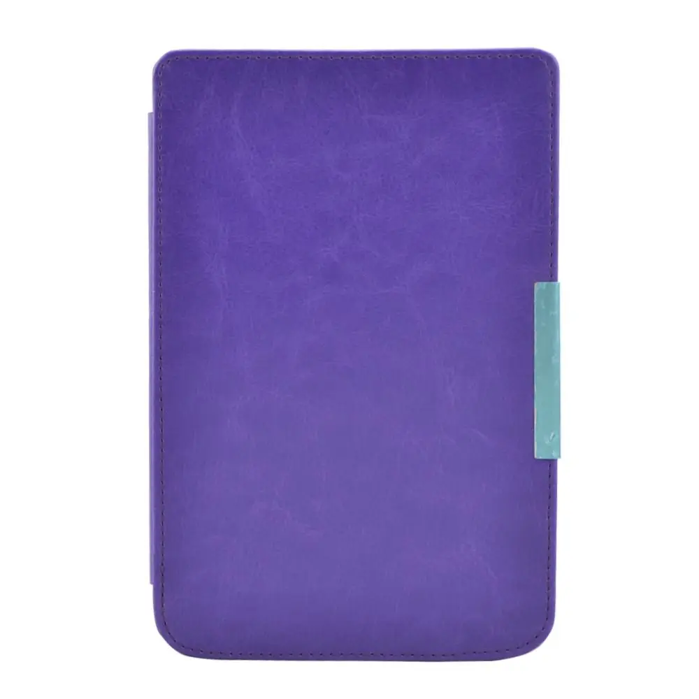 

6 inch E-Reader Case Shockproof Leather Back Cover Microfiber Lining Anti-fall for Pocketbook Touch Lux 3 2/Basic 3 2