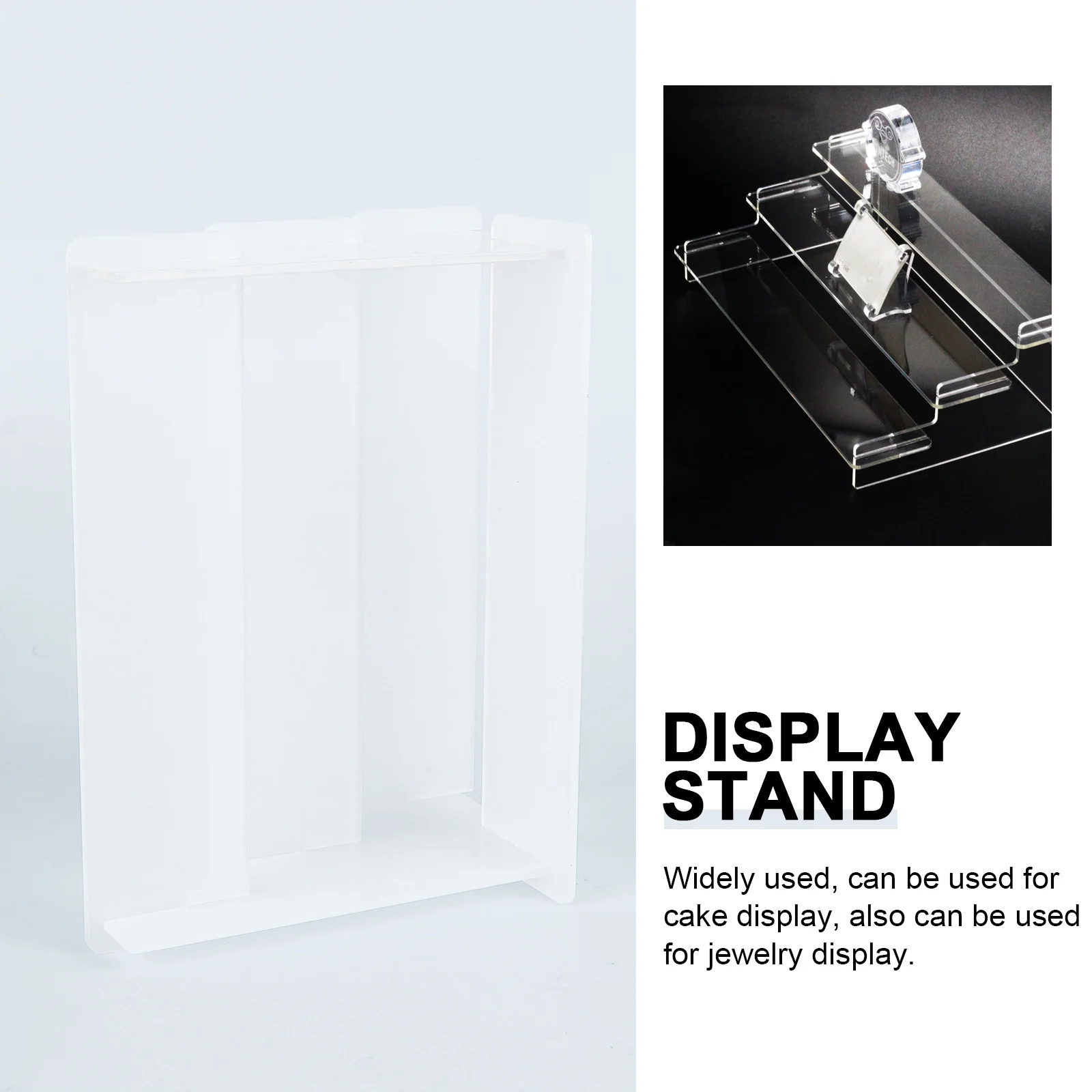 

1Pcs Acrylic Display Rack Trapezoidal Multilayer Organizer Storage Rack Compact Home Dormitory Display Stand Showing Stand