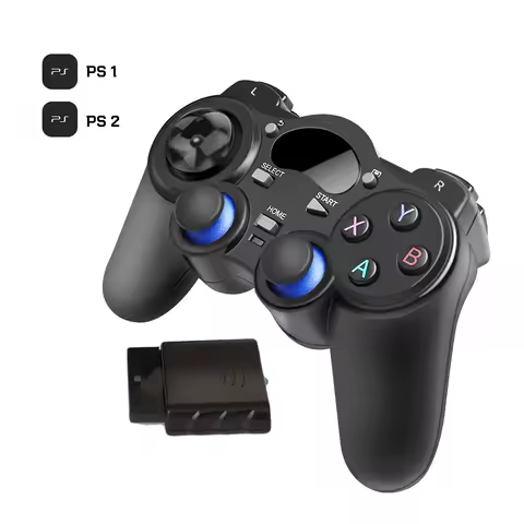 Game Controllor For PS1 PS2 2.4GHz No Delay Wireless Controllor For Play Station 1 2 Joystick Console Wireless Gamepad