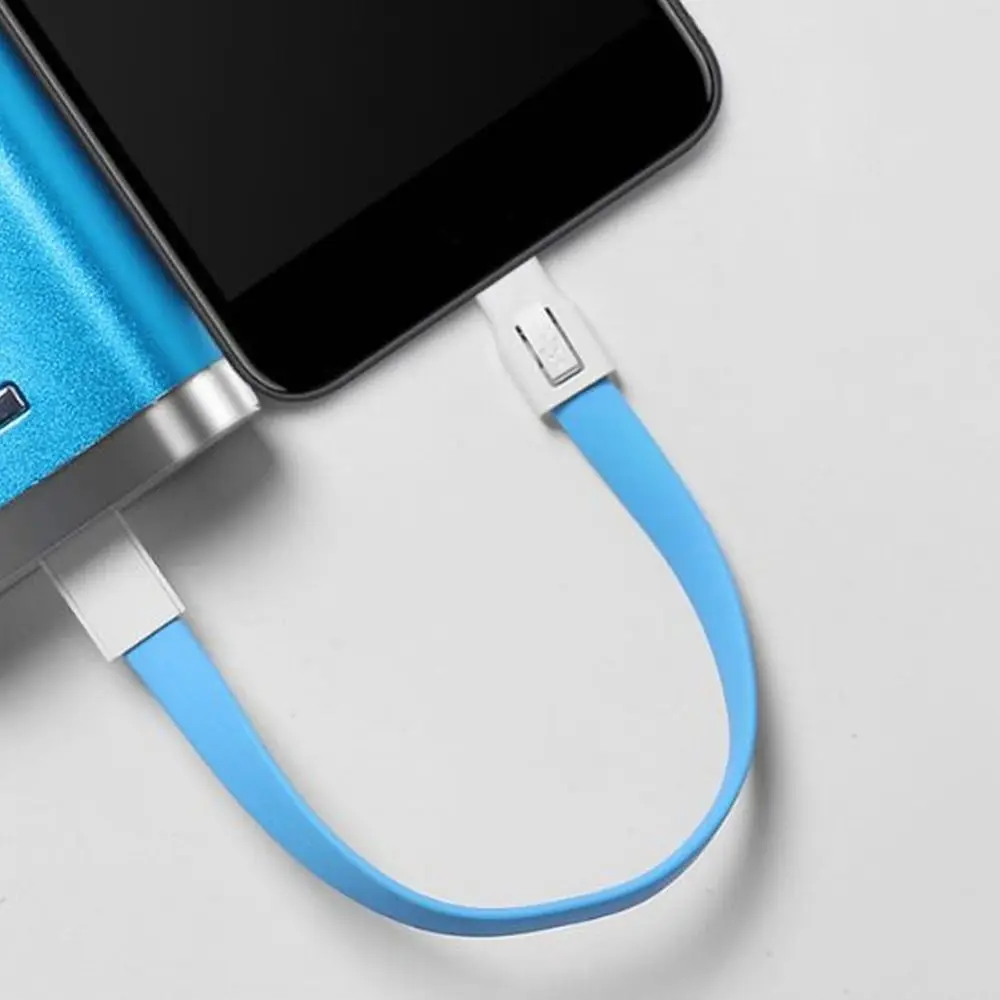 Type C Keychain USB Cable Micro USB Keychain Lanyard Design Mini Key Chain Charger Cord Portable Data Sync Quick Charge