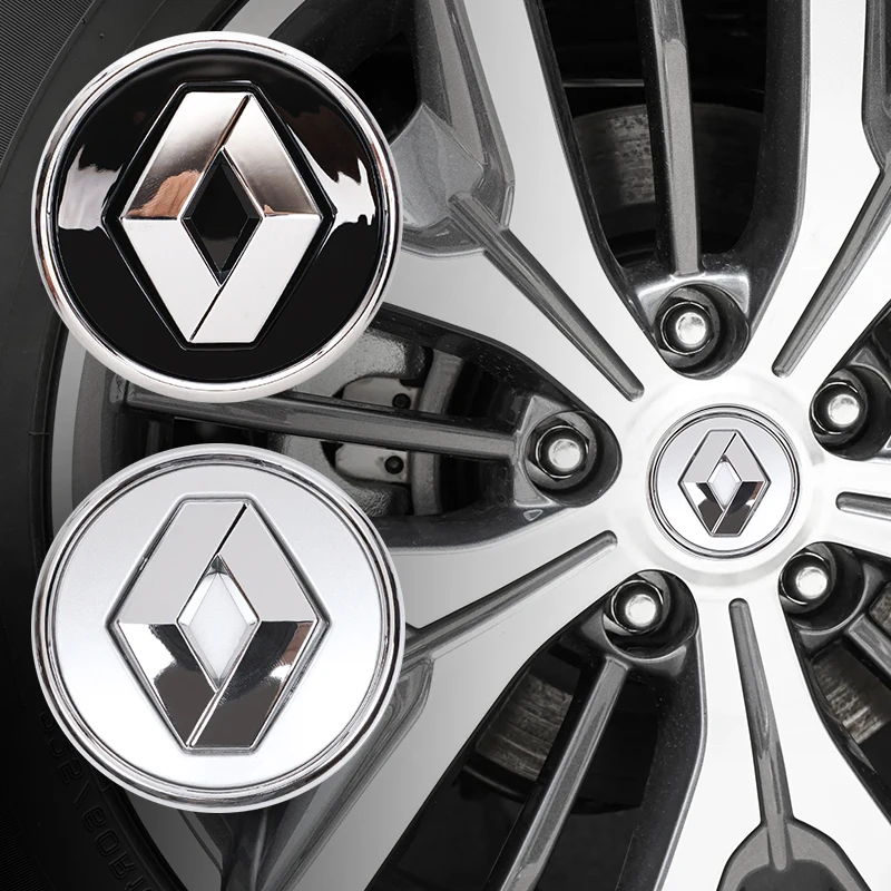 

4 шт. 56 мм колпаки на центральные отверстия колесных дисков, эмблемы для Renault Clio, Sandero, Captur, Megane, R5, 4 E-tech, Scenic, Austral