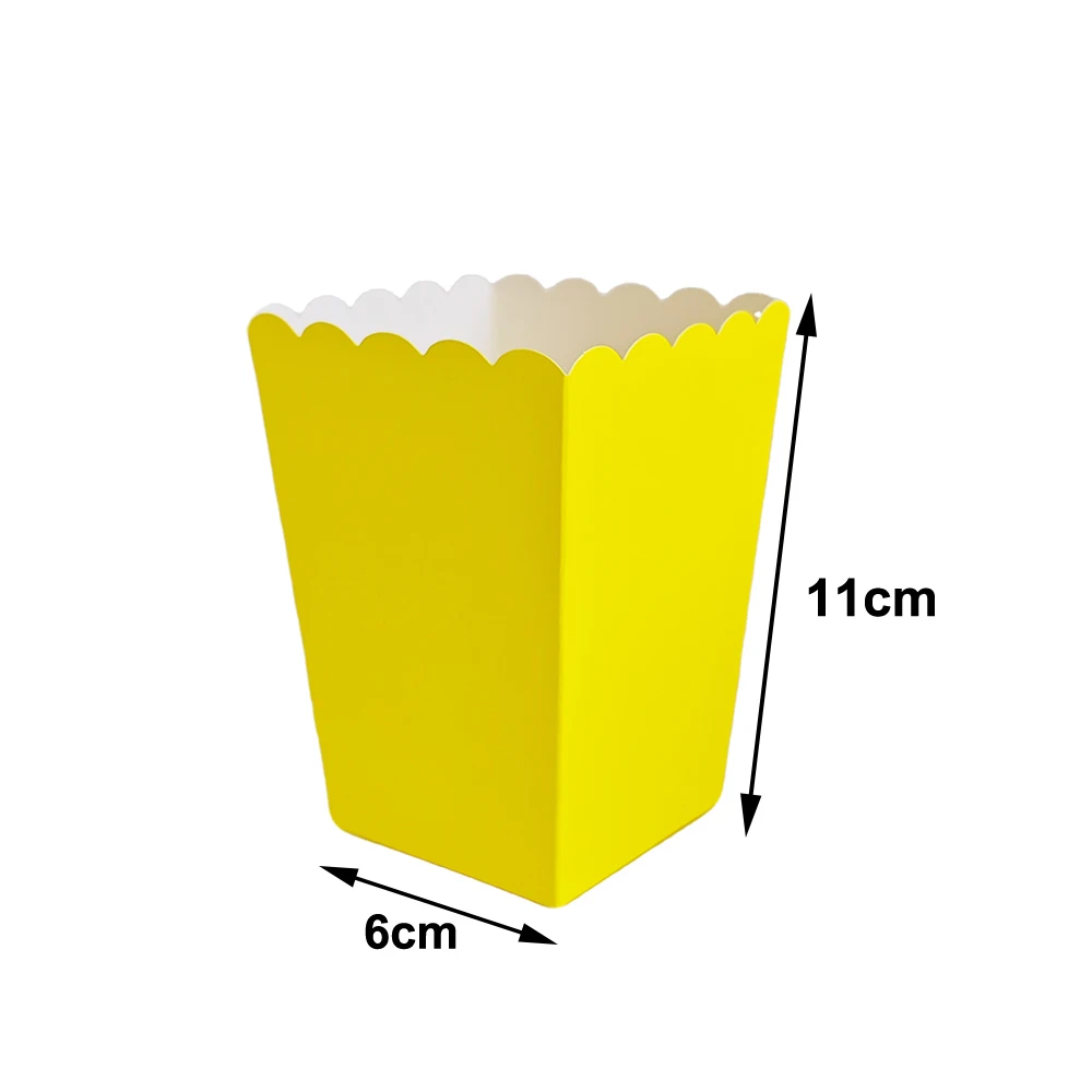 Neon Color Paper Popcorn Boxes 60pcs