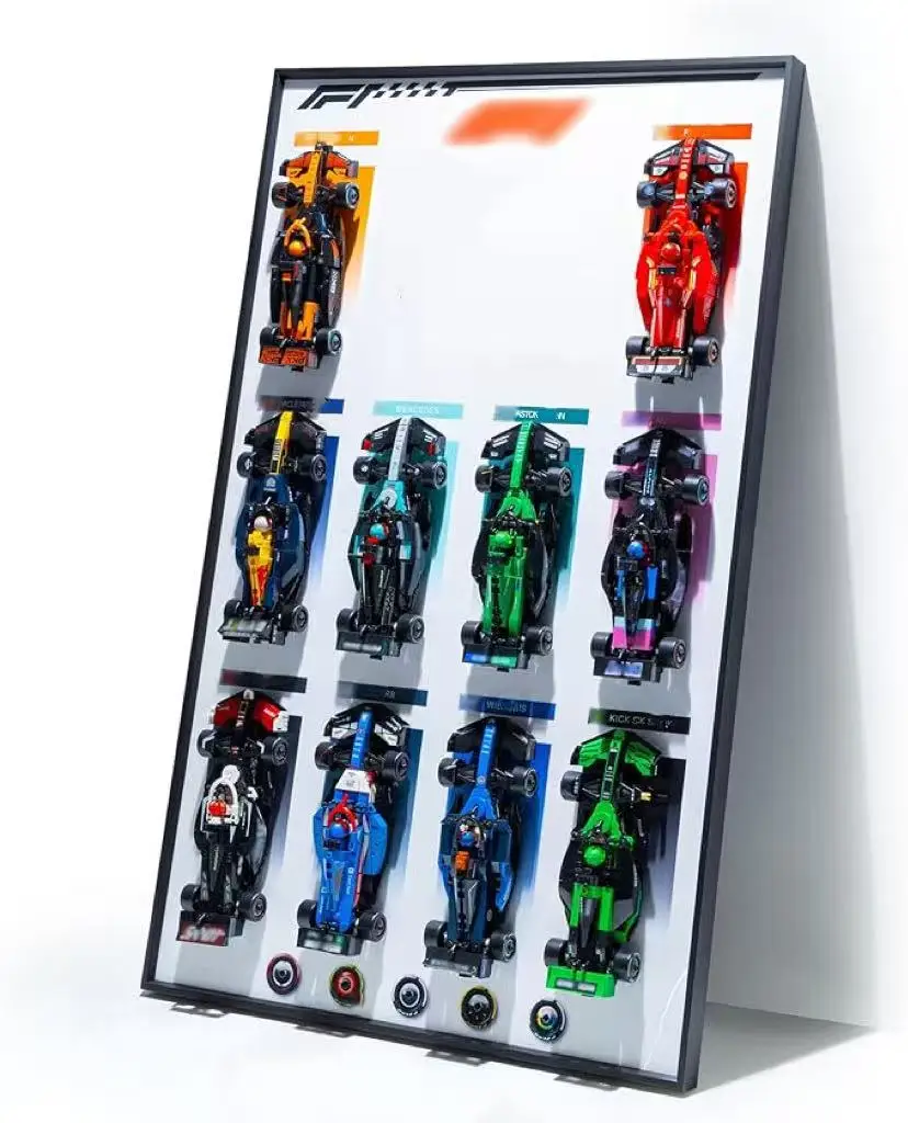 2025 منتج متوفر DIY مجموعة مكونة من 10 قطع لسيارة السباق 66802 نموذج تجميع الديكور ، هدية عيد ميلاد ، هدية الكريسماس #5