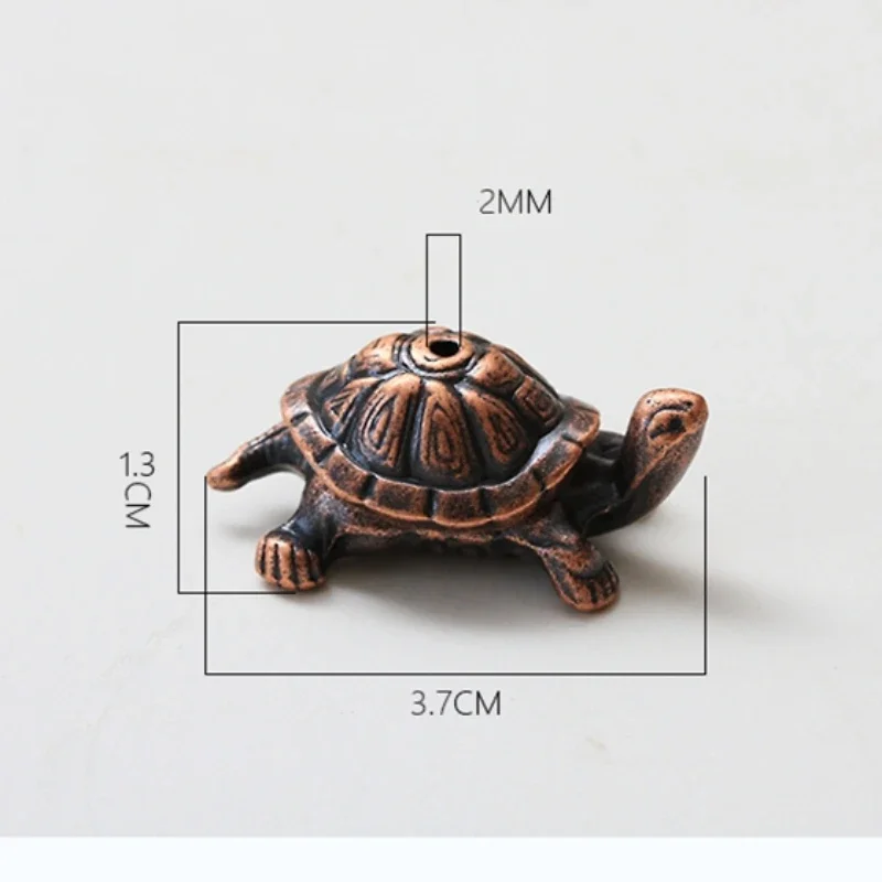 1Pcs Mini Metal Turtle Shape Incense Stick Meditation Buddha Sandalwood Stick Holder Funny Animal Incense Holders Home Decor